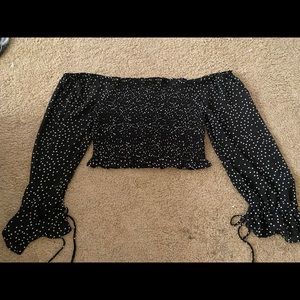 Mesh Polka Dot Shirt